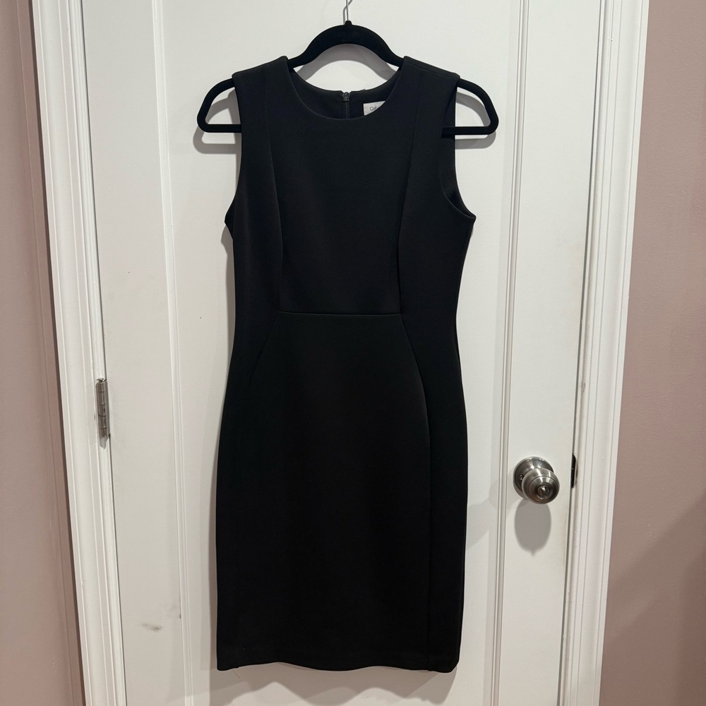 Calvin Klein Shift Dress Black Size 4